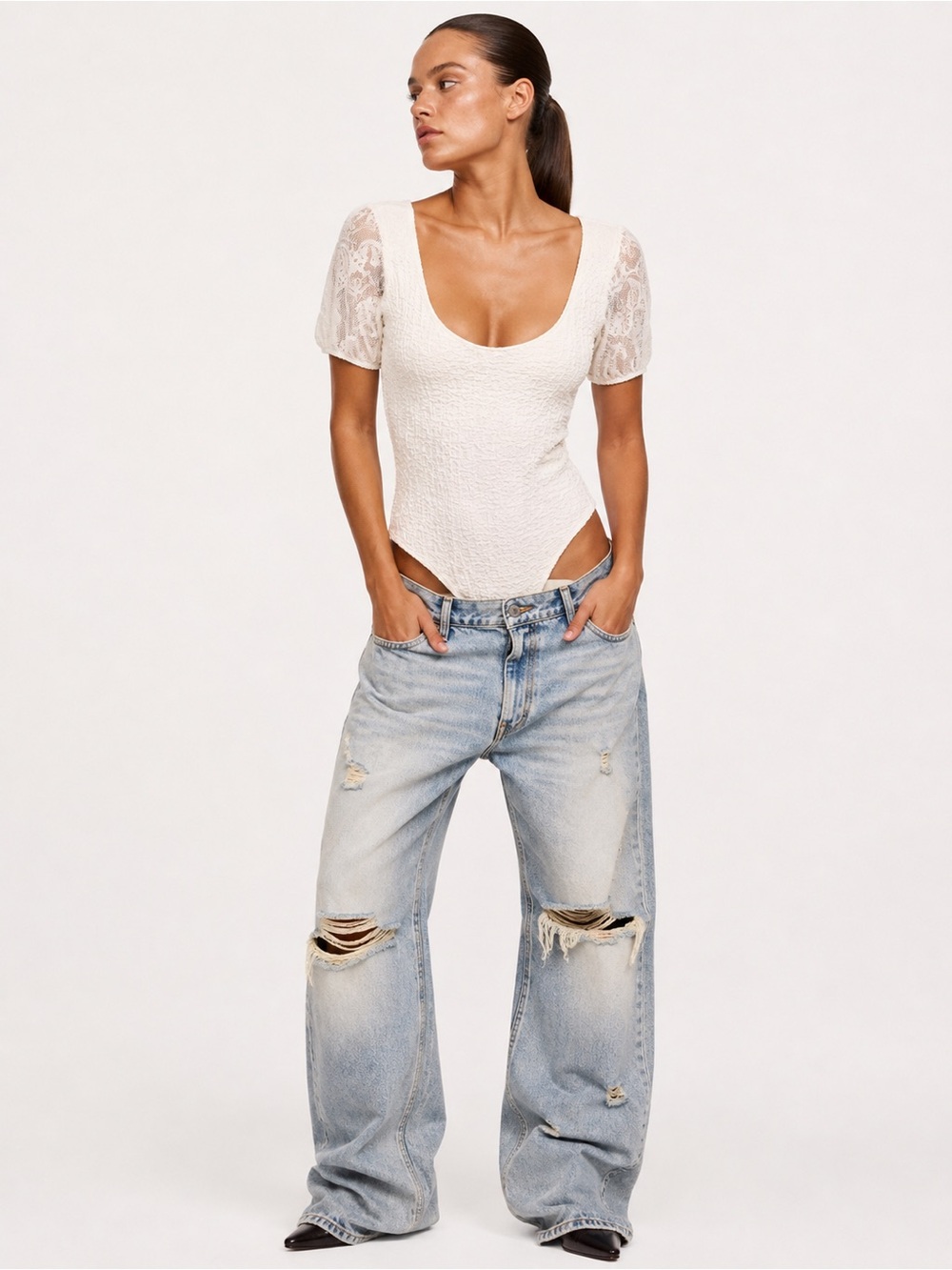 Desigual Lace Style Bodysuit